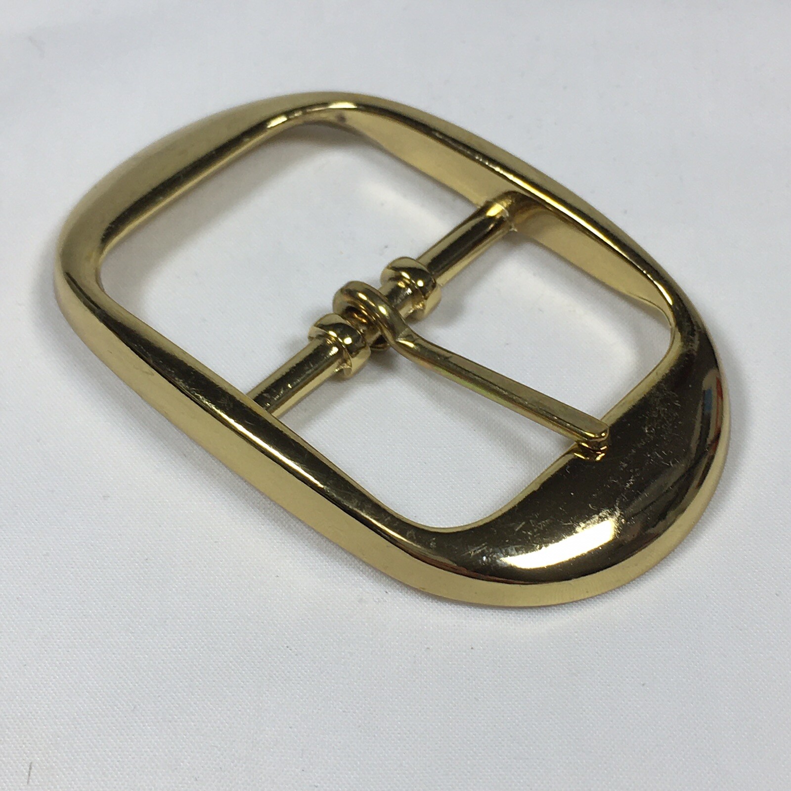 Vintage Replacement Belt Buckle Fits 1.5&Prime; Simple Basic Gold Toned Made in USA 7A