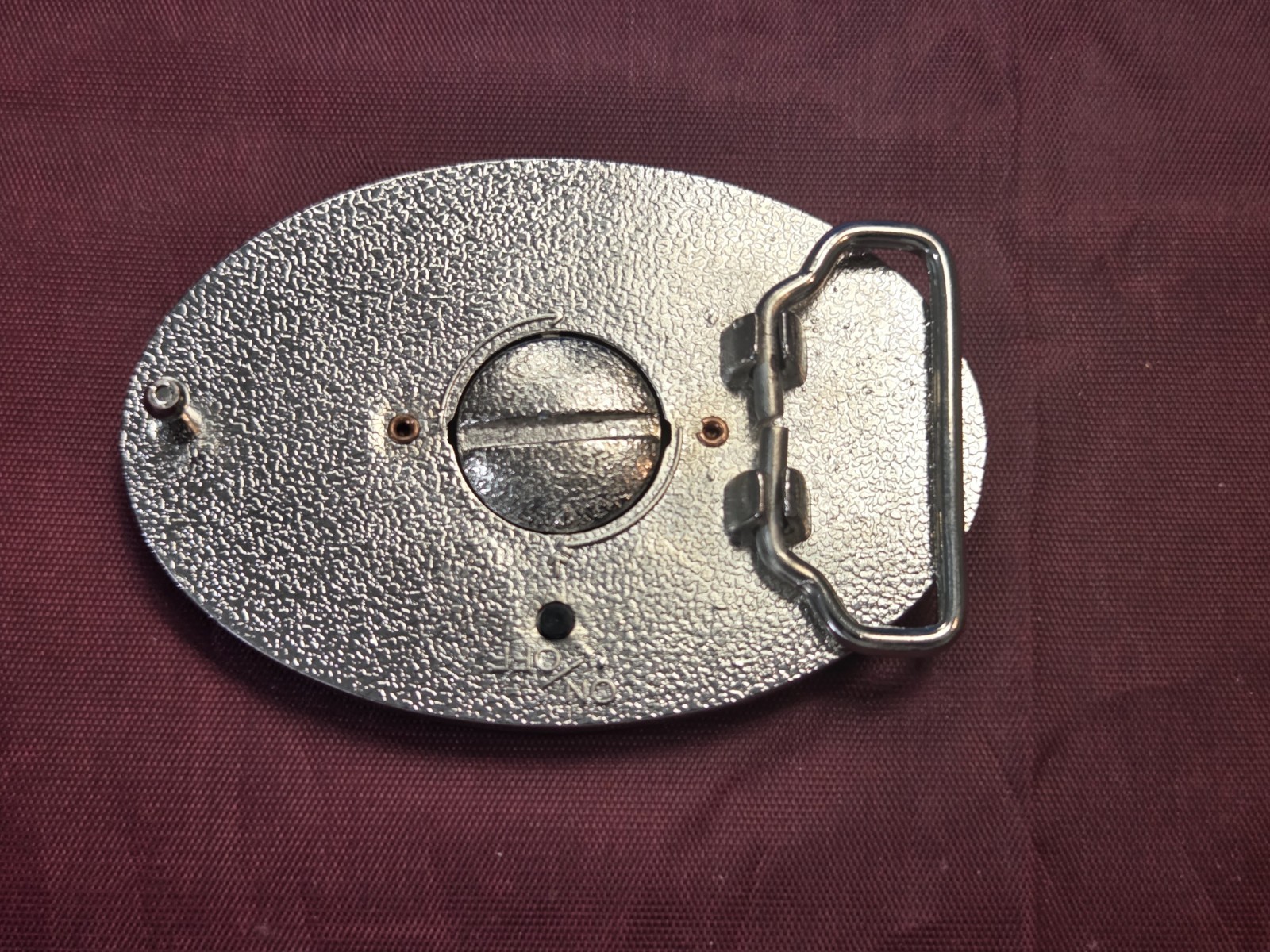 Multicolored Chopper Motorcycle light Up Belt Buckle Metal Plastic