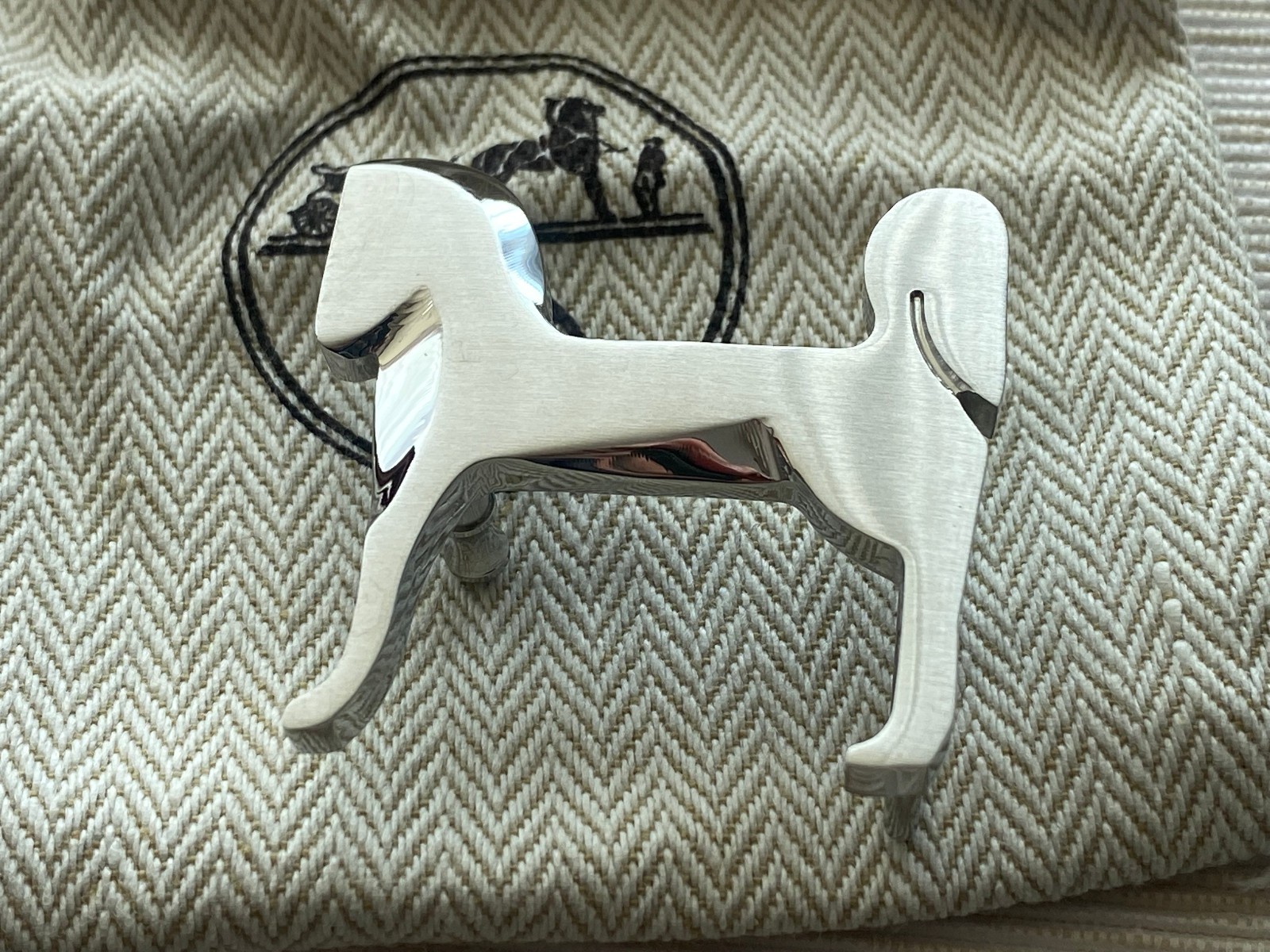 38mm H Belt Buckle Brushed Silver