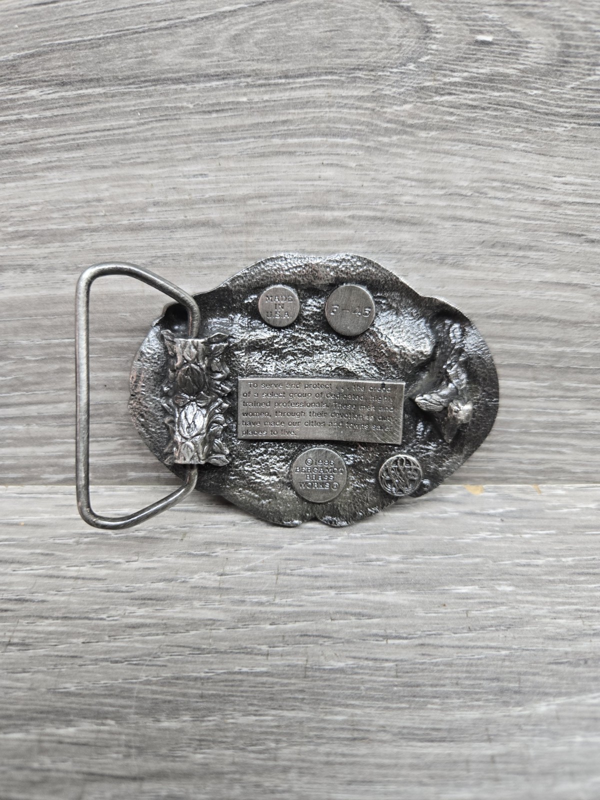 Cowboy Belt Buckle Law Enforcement To Serve And Protect An American Tradition