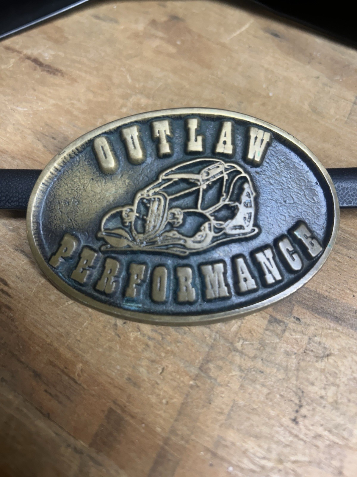 Outlaw Performance Hot Rod Manufacturer Belt Buckle Vintage From The 80s Rare