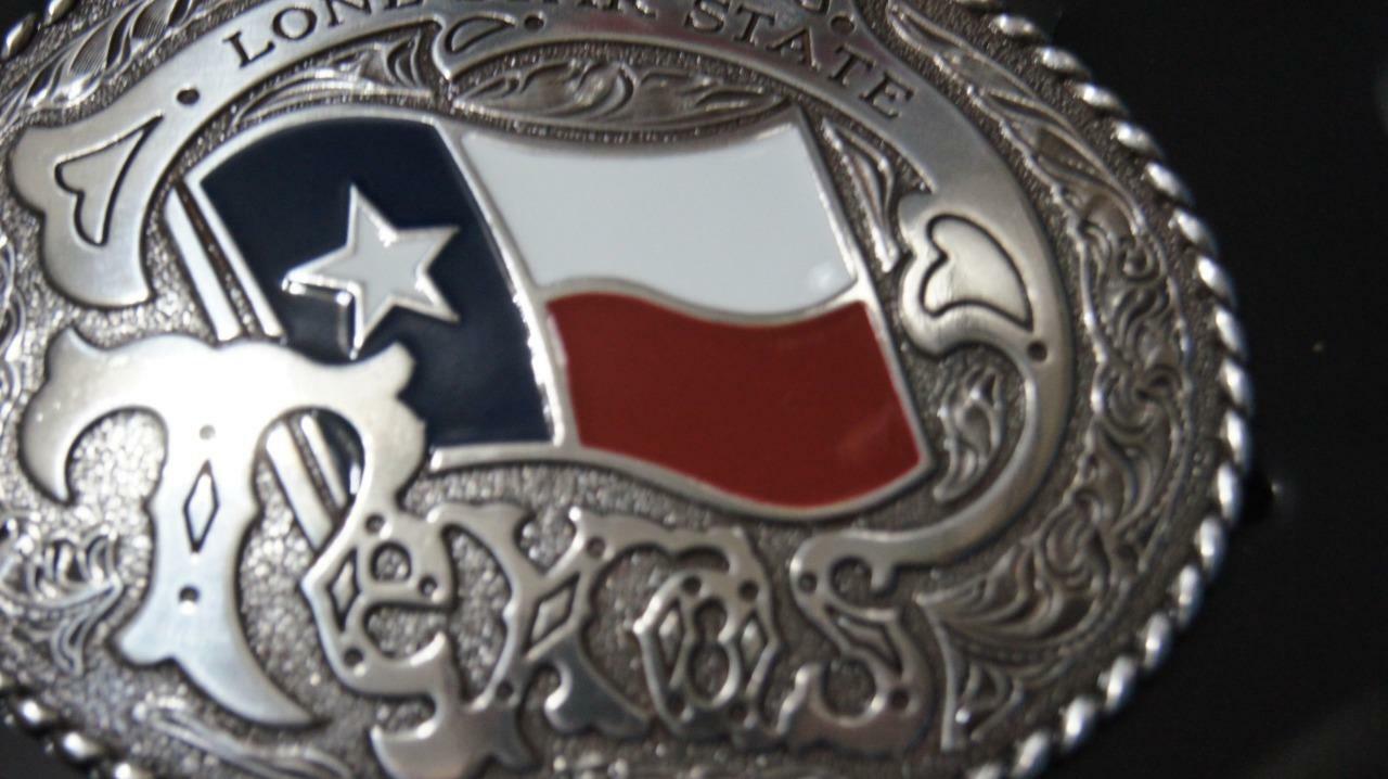 Nocona Western Belt Buckle “Lone Star State” Texas Flag 37593