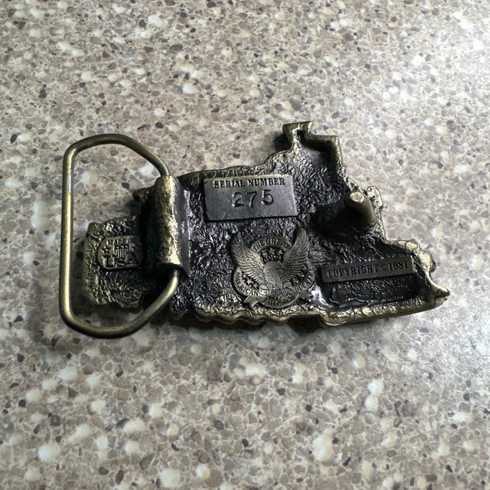Train Engine Locomotive Belt Buckle The Great American Buckle Co Chicago 1981