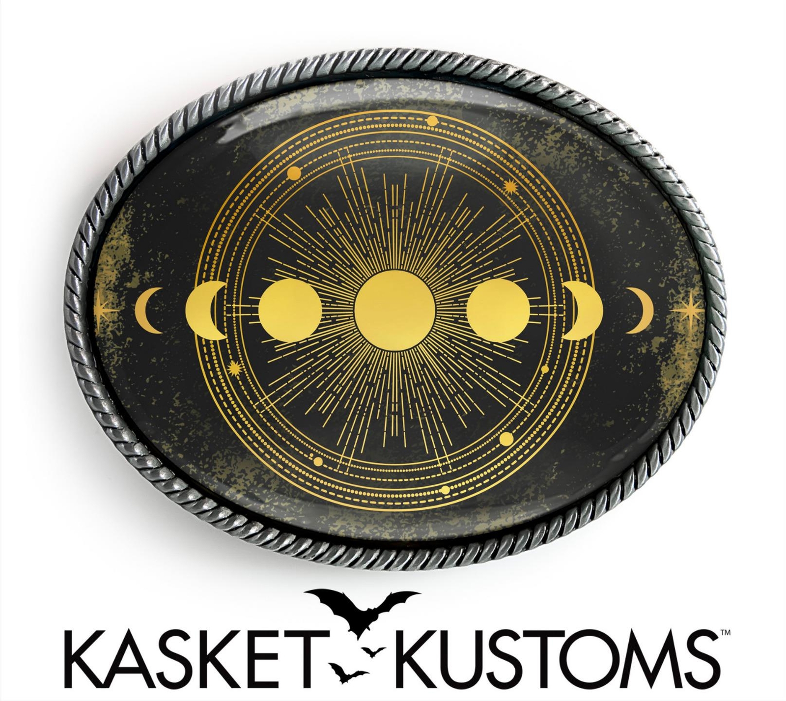 Alchemy Belt Buckle – Sacred Geometry Mystic Handmade Buckle – 640