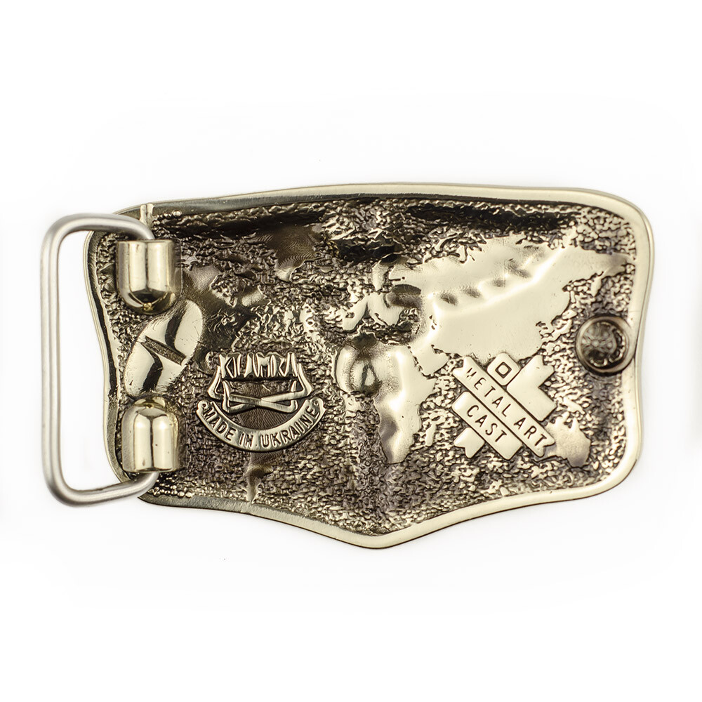 Medical german silver belt buckle Caduceus, Physician Medical Corps belt buckle