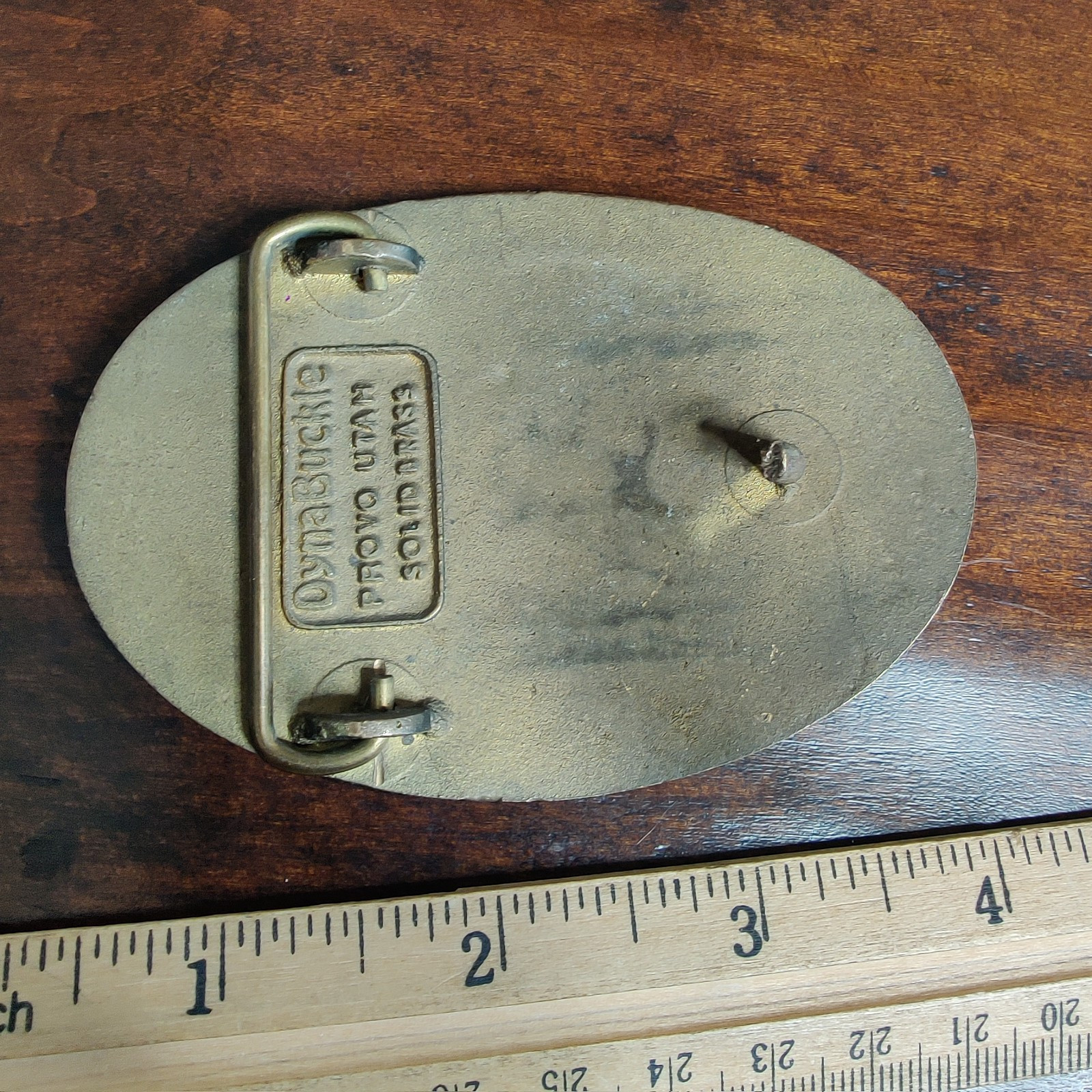 World&rsquo;s Largest Concrete Pumped Storage Dyna Provo Utah Solid Brass Belt Buckle