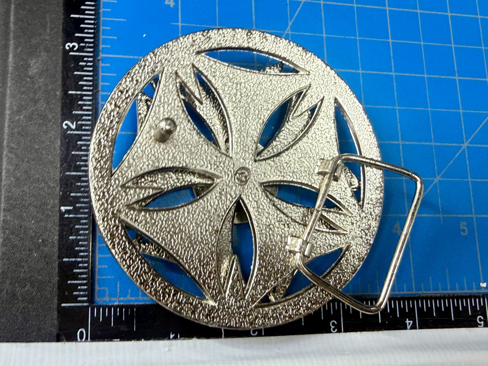 Jamaica Jamaican Flag Spinner Wheel Rim Round Moving NOS Belt Buckle