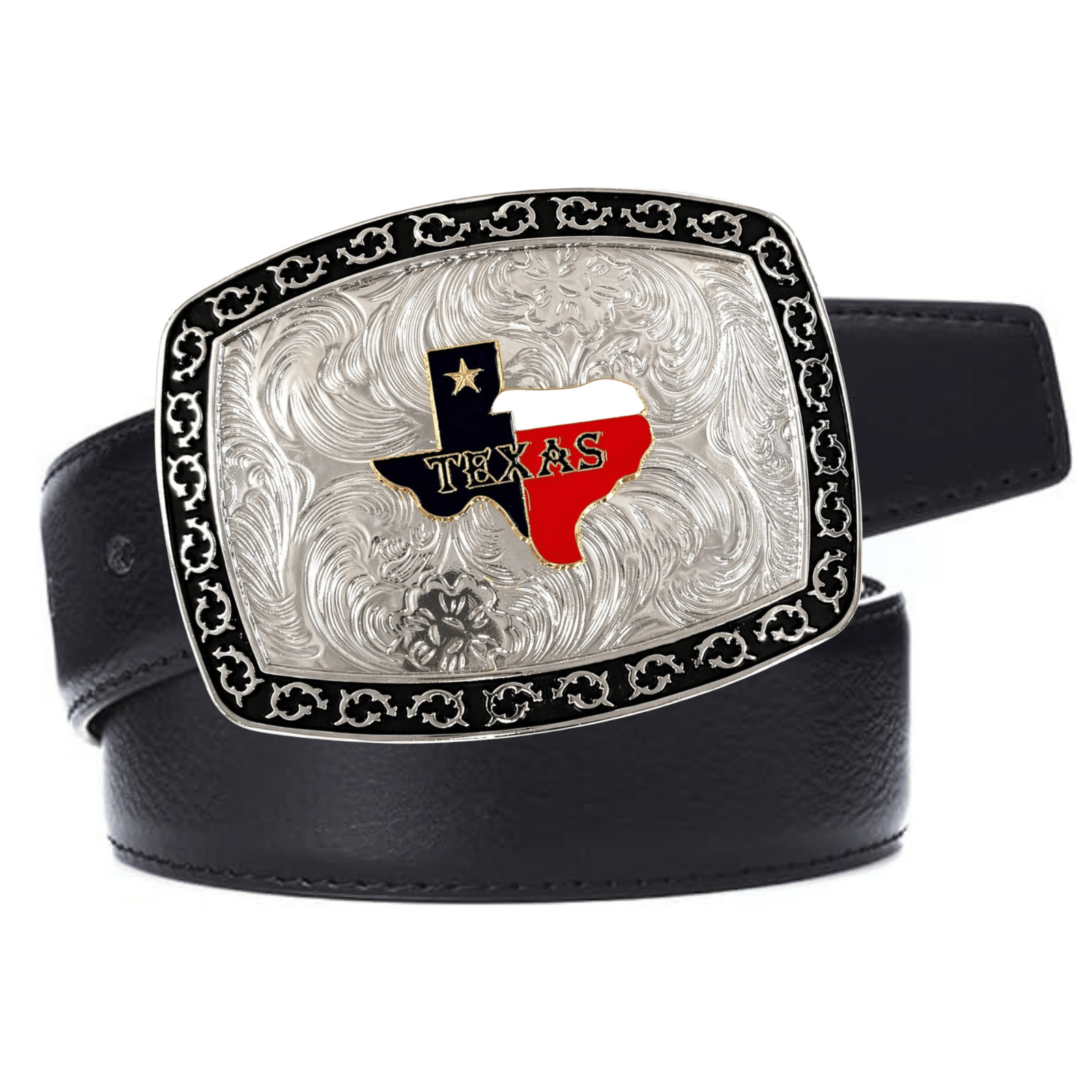 TEXAS STATE BELT BUCKLE MAP FLAG WESTERN RODEO COWBOY HEAVY Hebillas Vaqueras