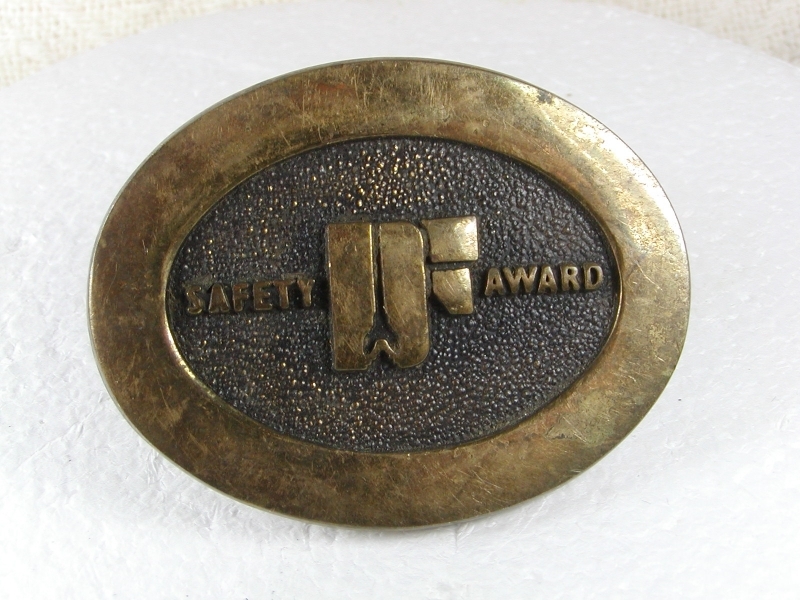 Safety Award Brass Belt Buckle By BTS MADE IN USA 31616