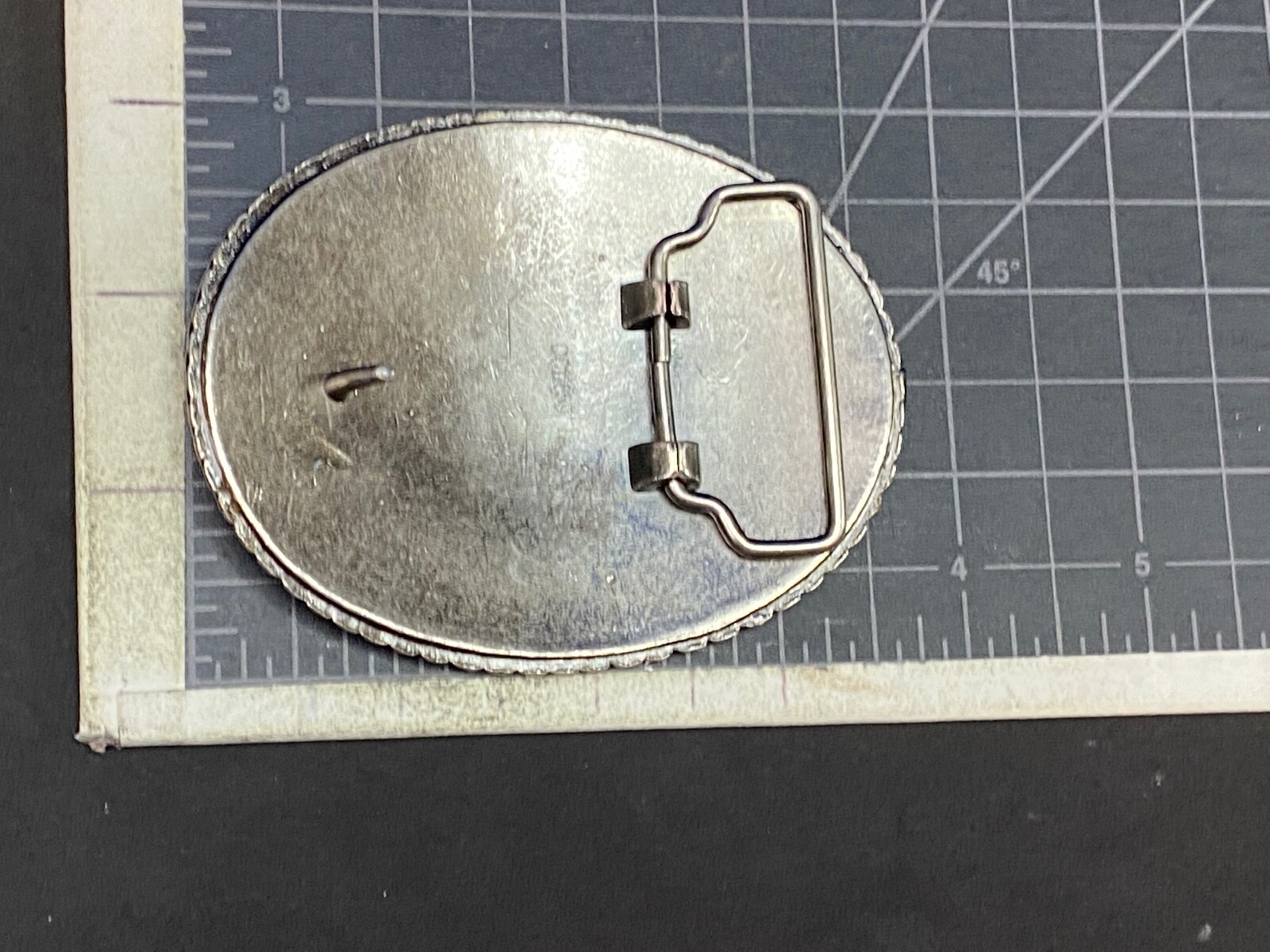 Dare To Follow Your Heart Rhinestone Accented Statement Oval Belt Buckle.