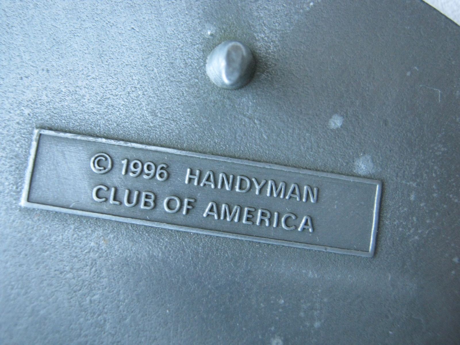 Handyman Club of America Vintage 1996 Belt Buckle Life Member Western Cowboy