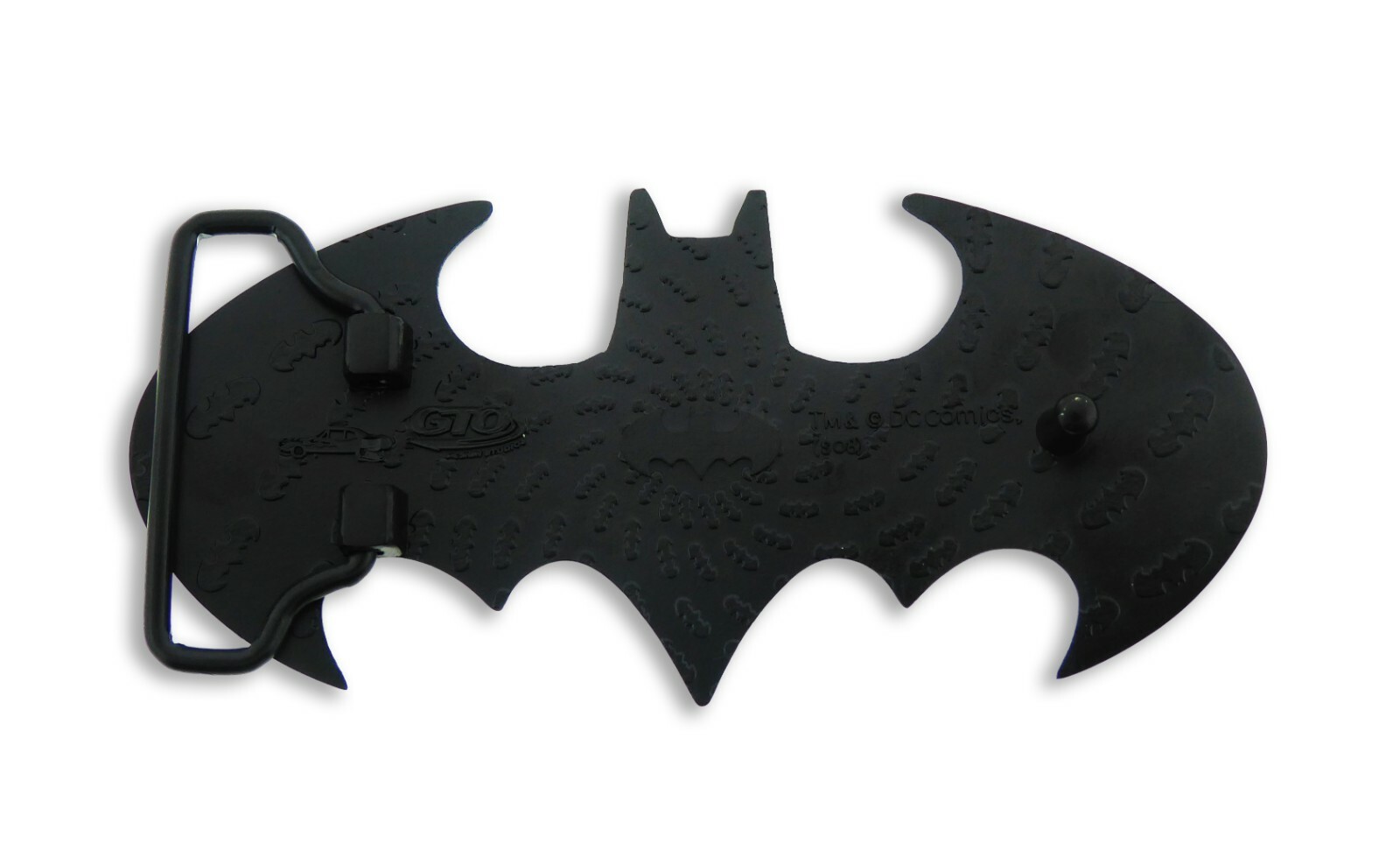 Batman belt buckle Halloween Costume DIE CUT JET BLACK DC Comics Men AUTHENTIC
