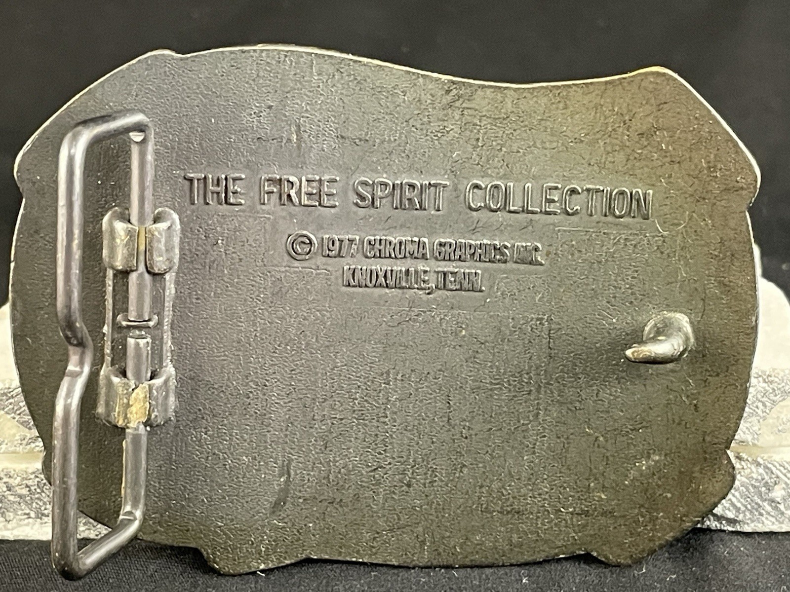 1977 Vette Belt Buckle – Free Spirit Collection Chroma Graphics Knoxville Tenn