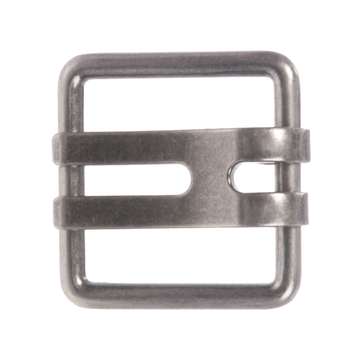1 3/4&Prime; Double Wide Flat Prong Square Belt Buckle