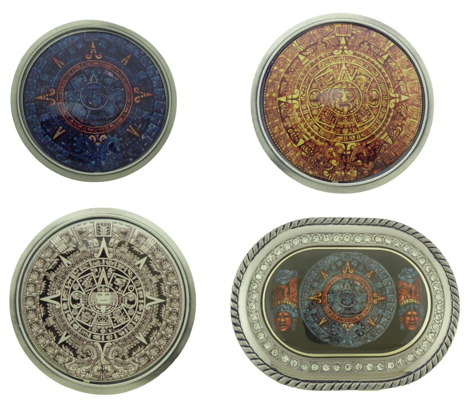 Aztec Calendar Belt Buckle Mayan NATIVE AMERICAN indigenous peoples day Costumes