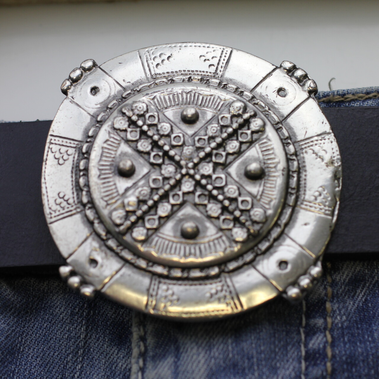 Shield knight Celtic medieval belt buckle silver buckle removable clasp