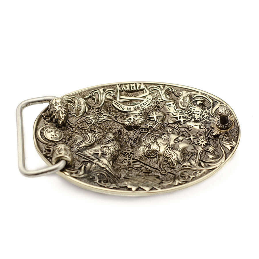 Virgo german silver buckle, Virgin Horoscope Astrological Zodiac Sign buckle