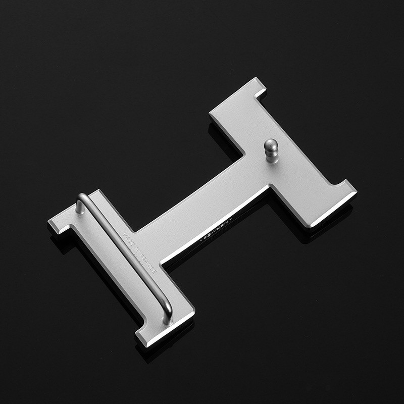 38mm H Silver Brushed Metal Belt Buckle Hardware Replacement