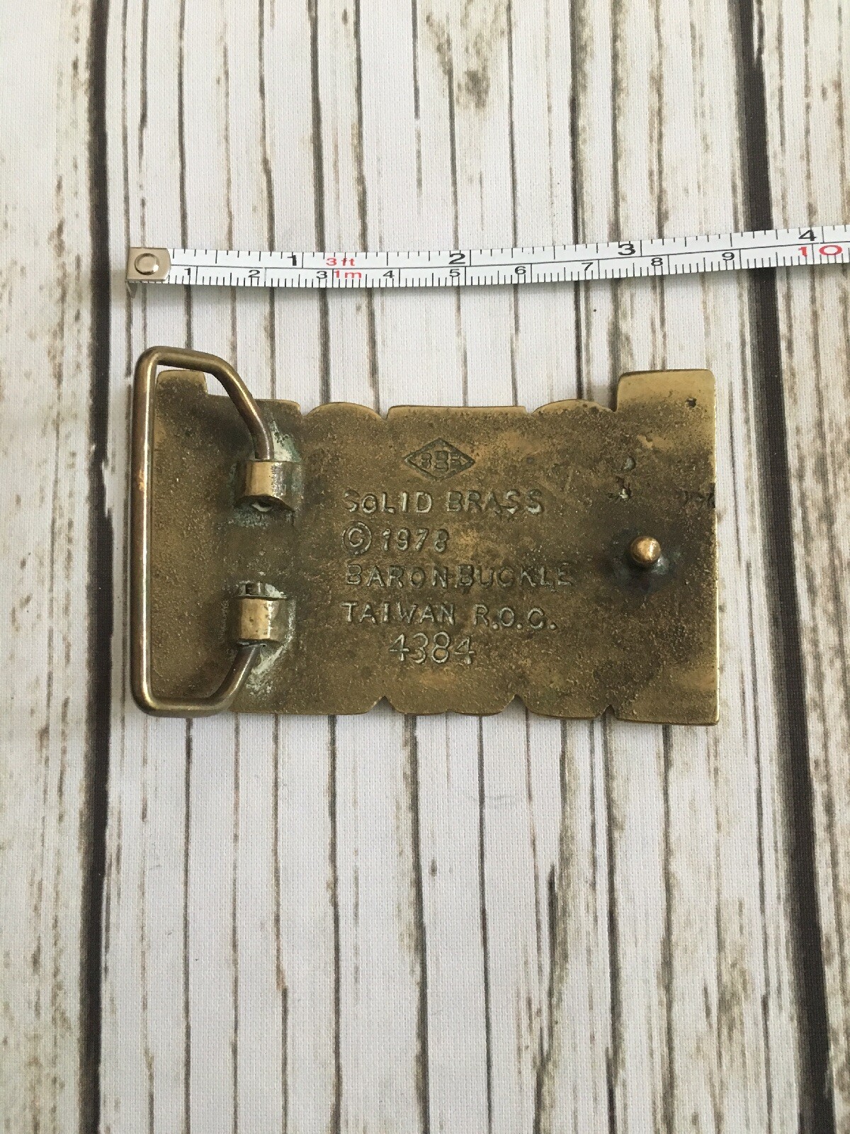 Vintage Solid Brass “Howard” Name Belt Buckle Pants 1978 Baronbuckle Stamped