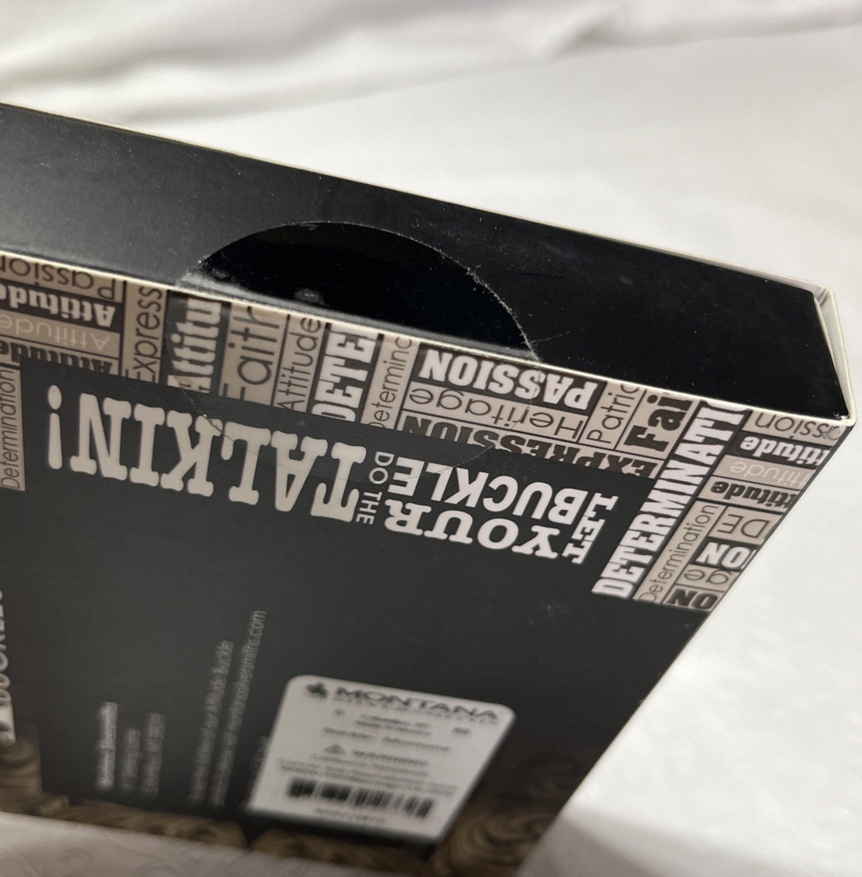 Montana Silversmiths Attitude Buckles Montana State New Unopened Box 1.5 in Belt