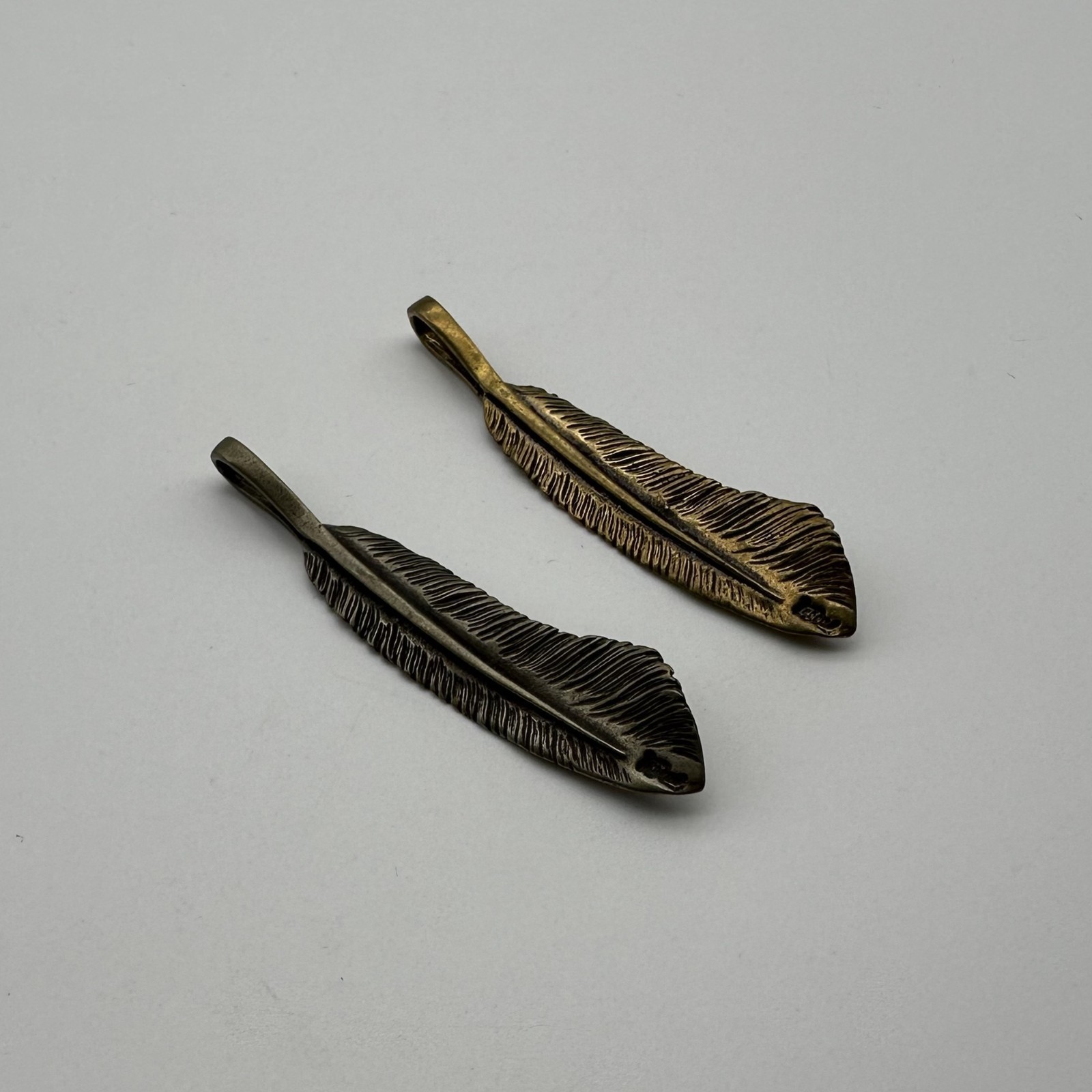 Brass Feather Charm,Necklace DIY Pendants,Keychain Charm lot