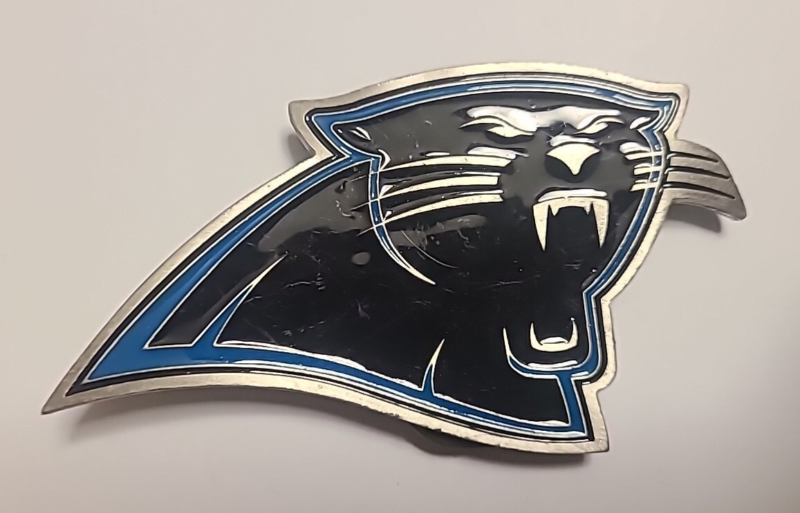 NFL Officially Licensed Carolina Panthers Football Metal Belt Buckle