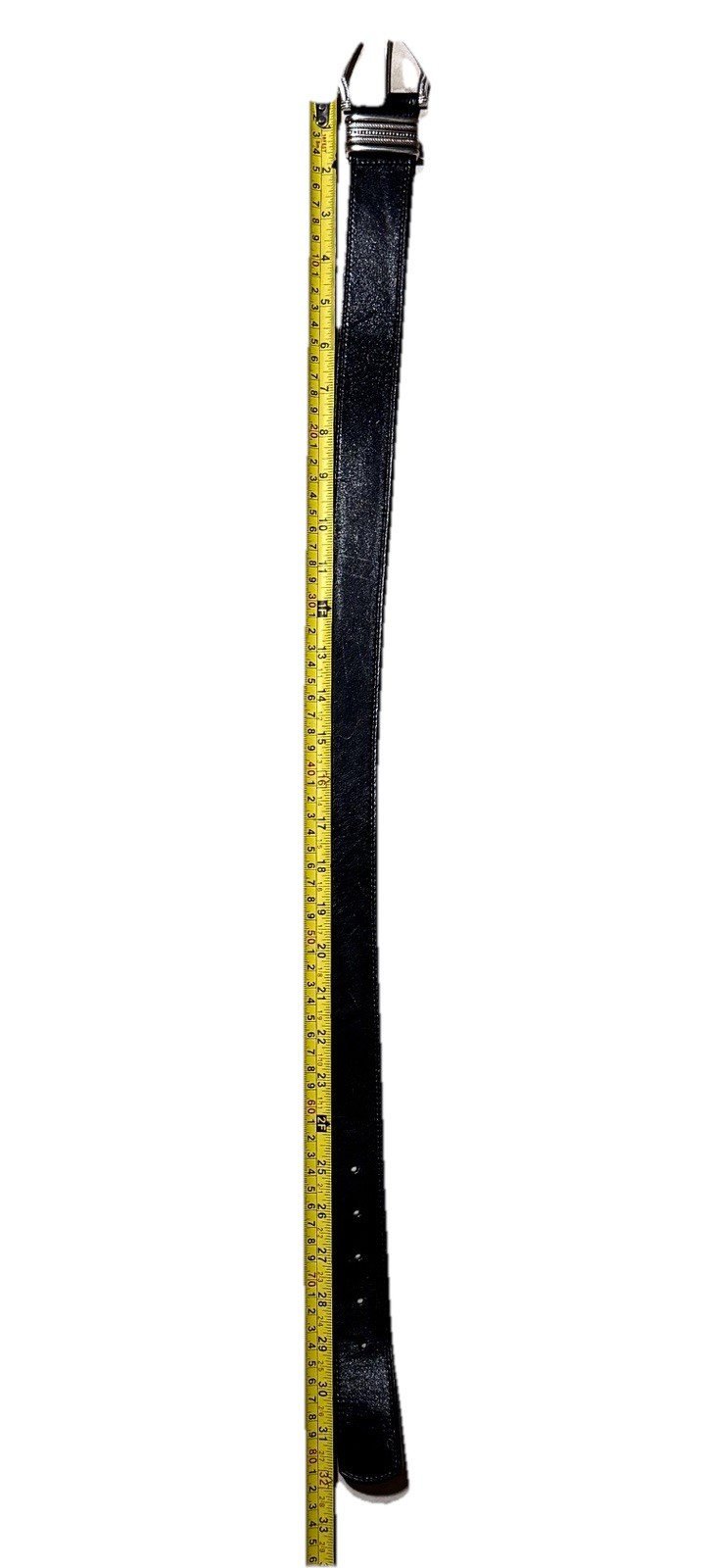 Brighton Black Leather Belt Silver Accents Small 48003