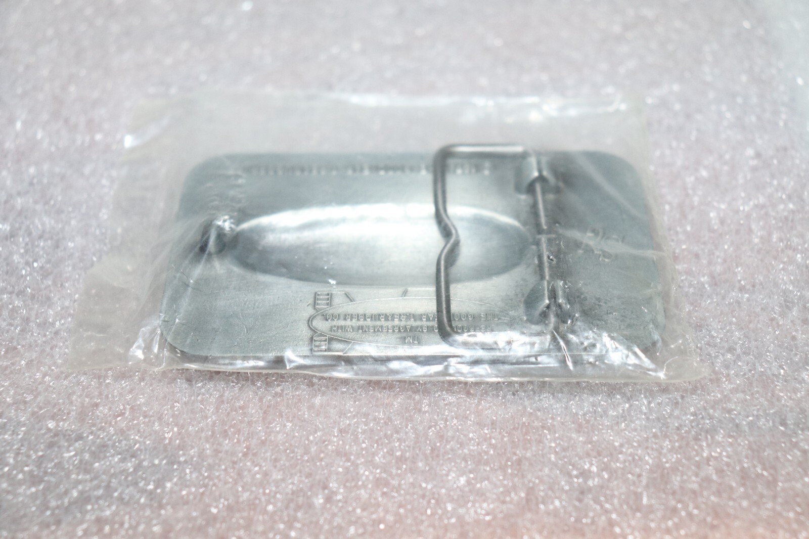 Vintage 1974 The Goodyear Blimp Tire & Rubber Co Pewter Belt Buckle