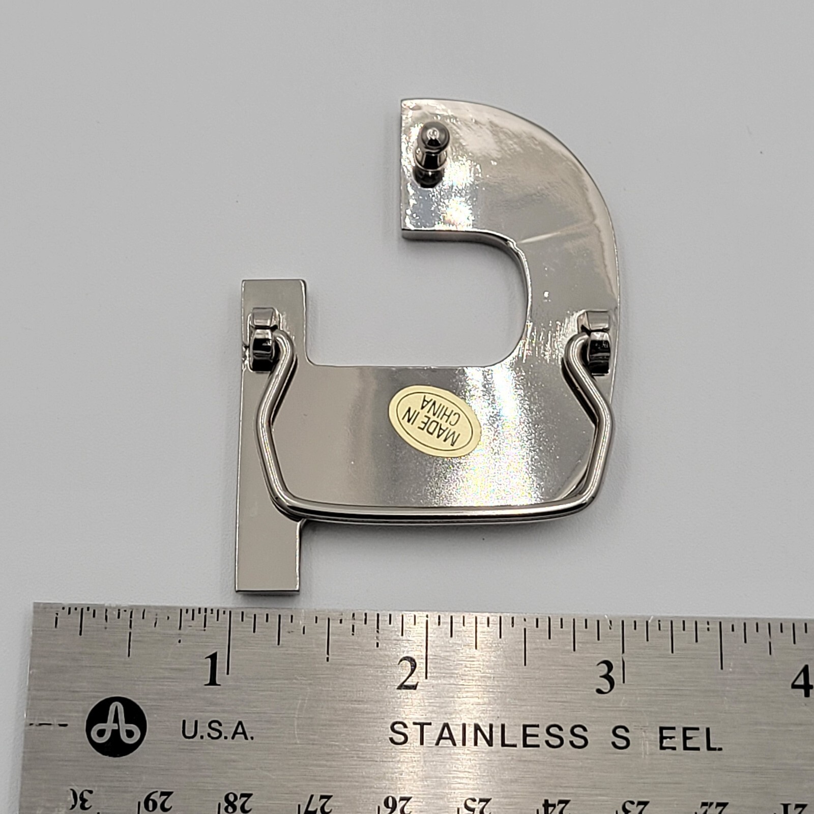 J Initial Brushed Chrome Belt Buckle 3&Prime; x 2&Prime; Up To 1 1/4&Prime; Belt