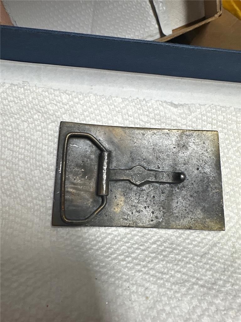 Vintage Budweiser Brass Belt Buckle