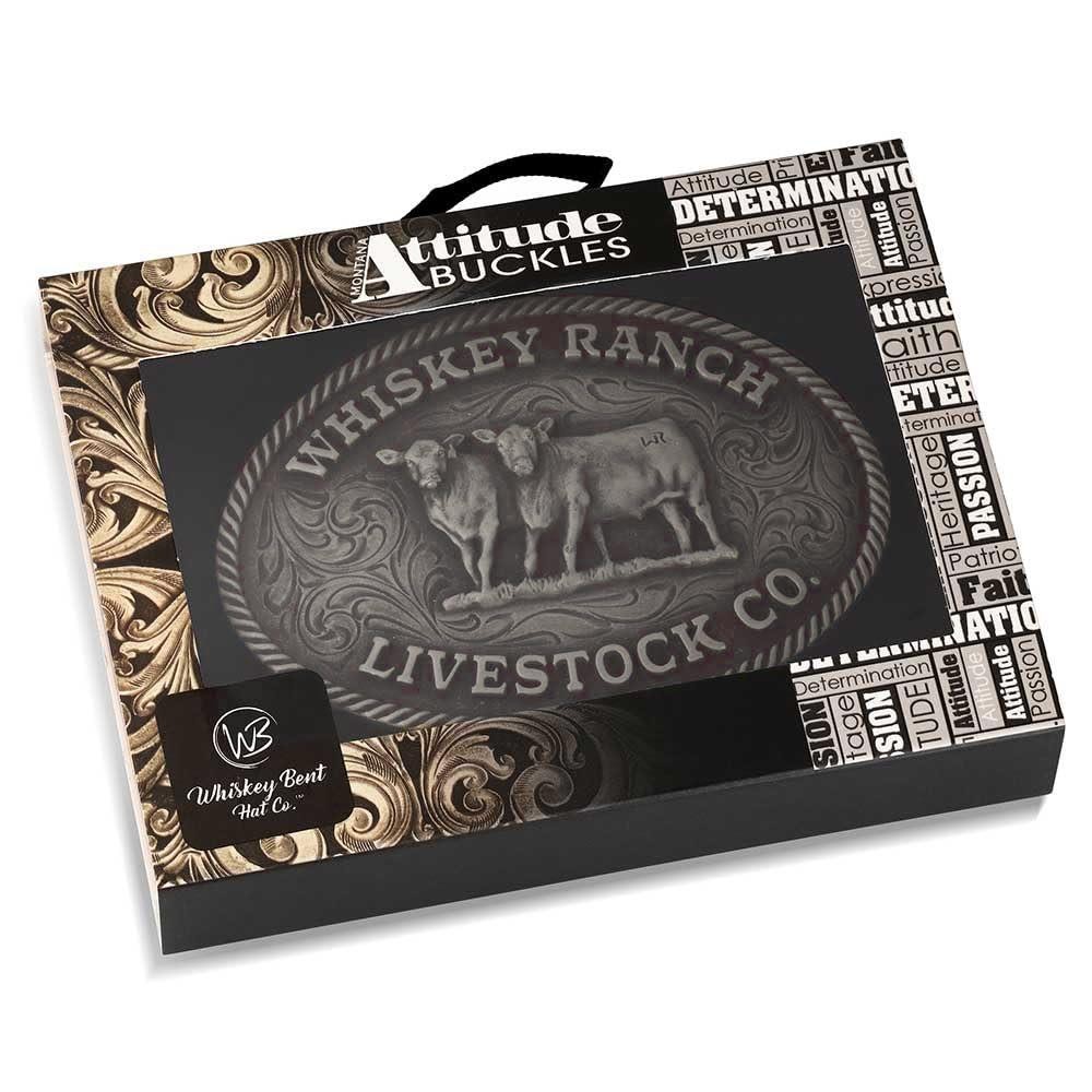 Montana Silversmiths Attitude Official Licensed Whiskey Bent Western Belt Buckle