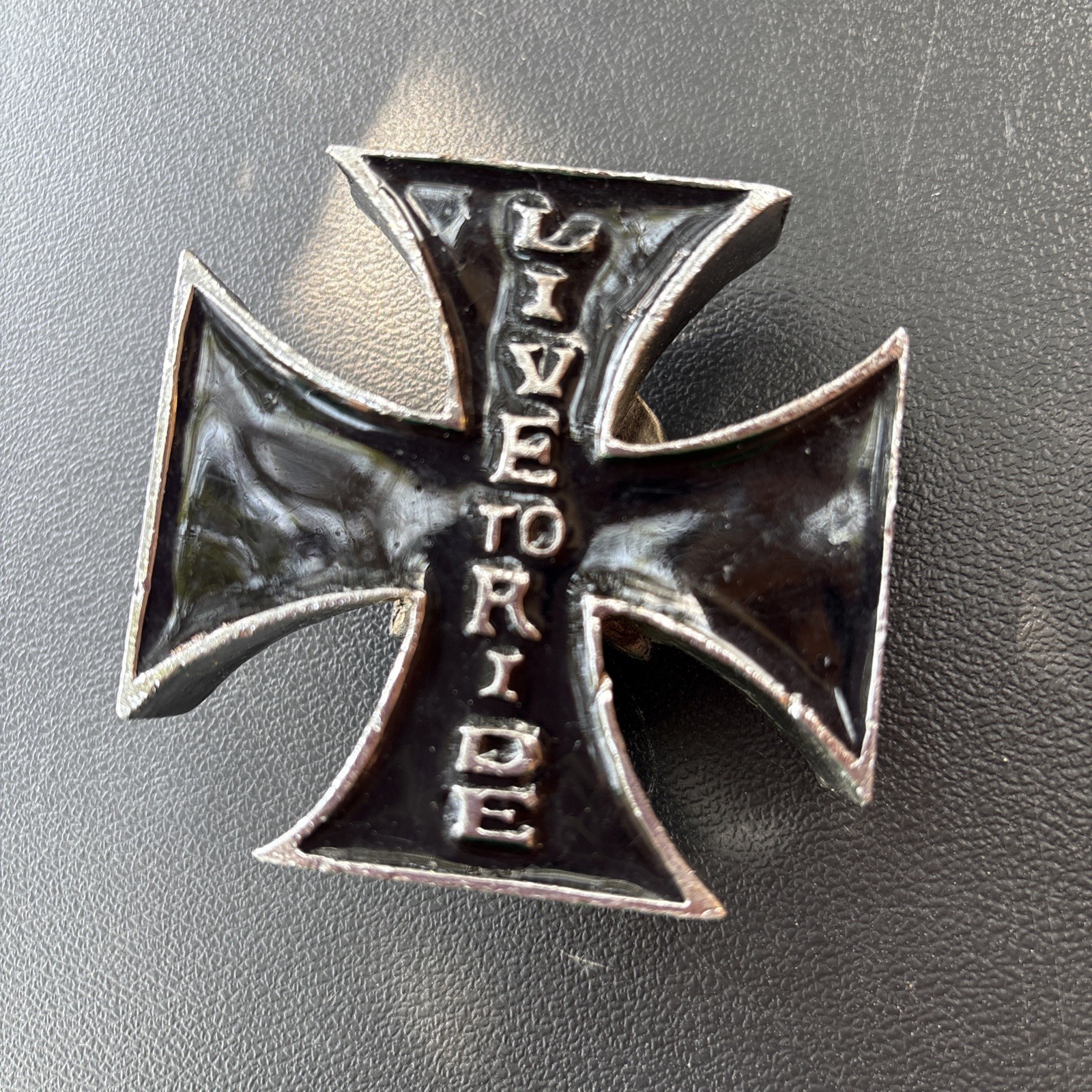 IRON CROSS/SKULL maltese cross chopper motorcycle outlaw biker Paperweight??