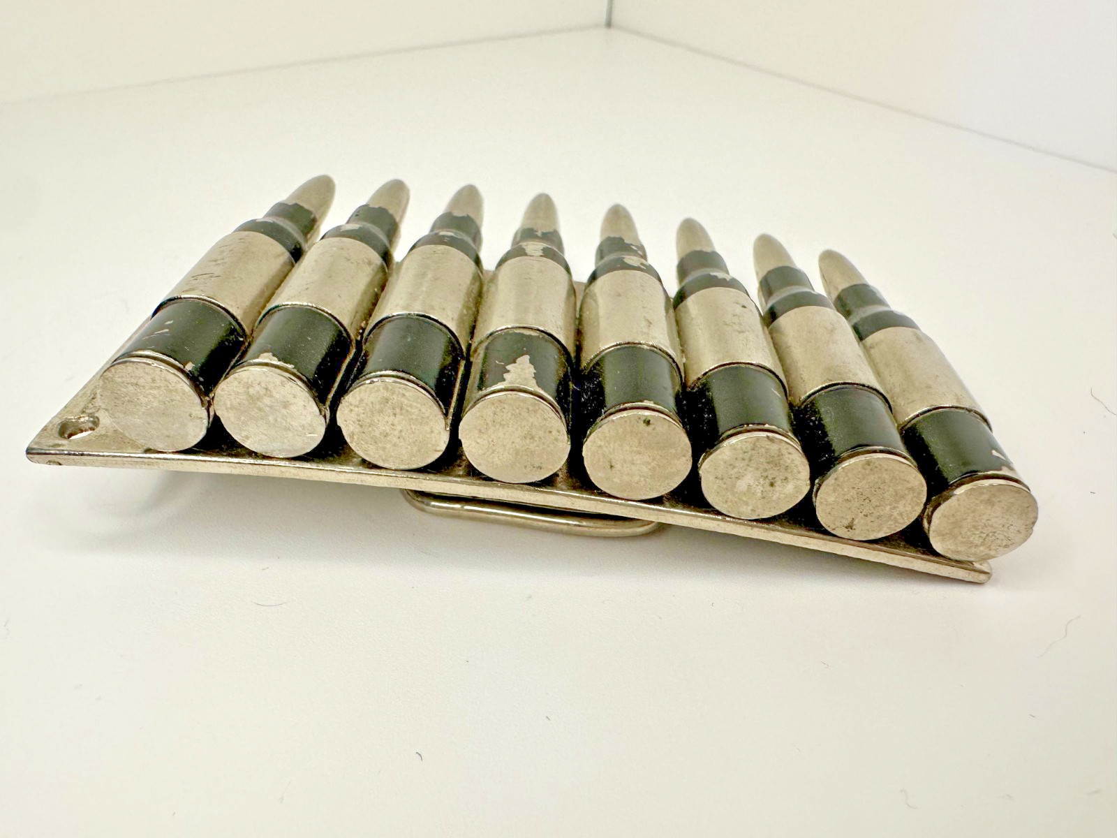 Gun Bullet&rsquo;s Shell Casing Chain Belt Buckle