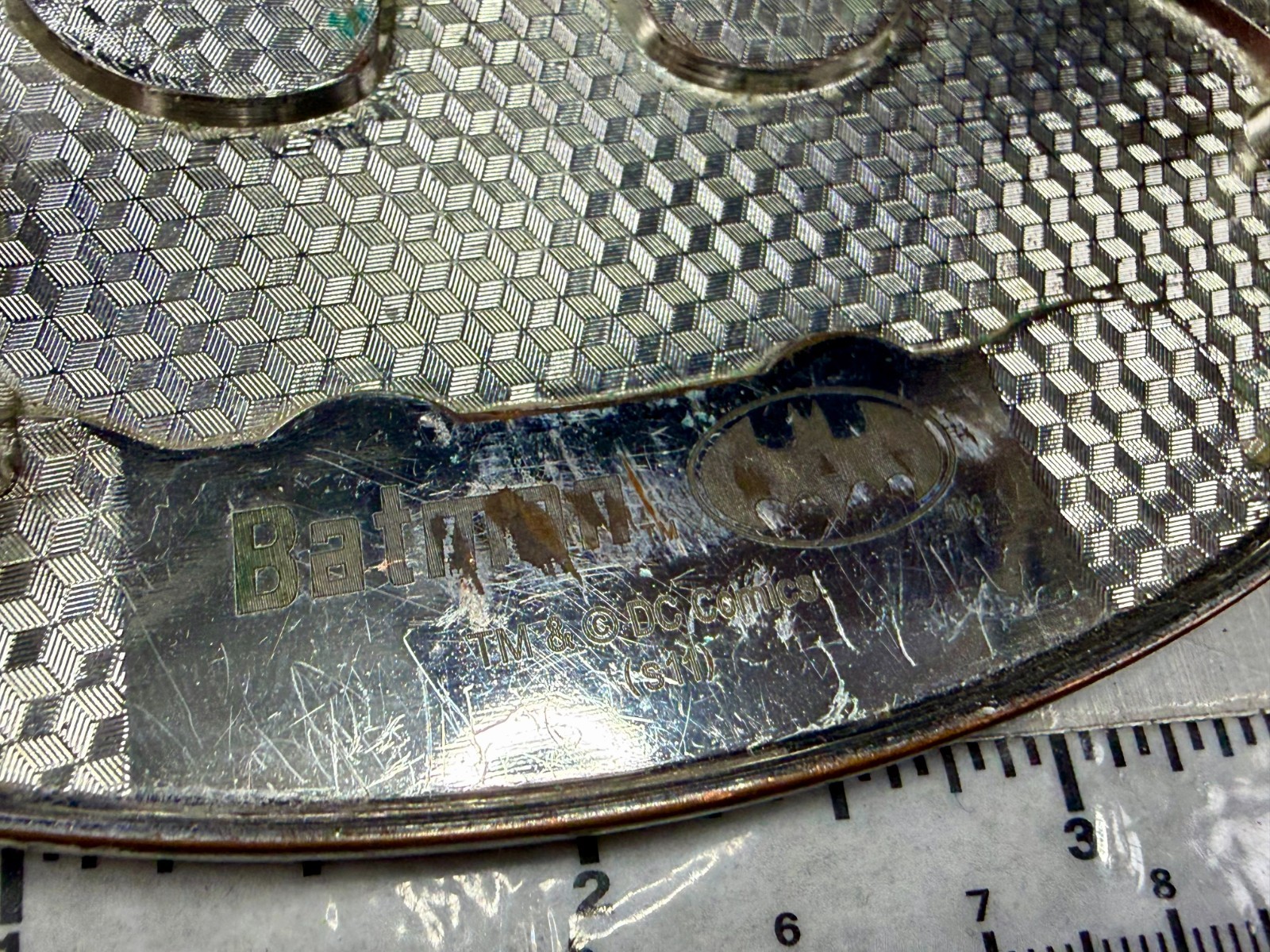 Used Batman Dc Comics Superhero S11 Belt Buckle To Restore / Re-Paint