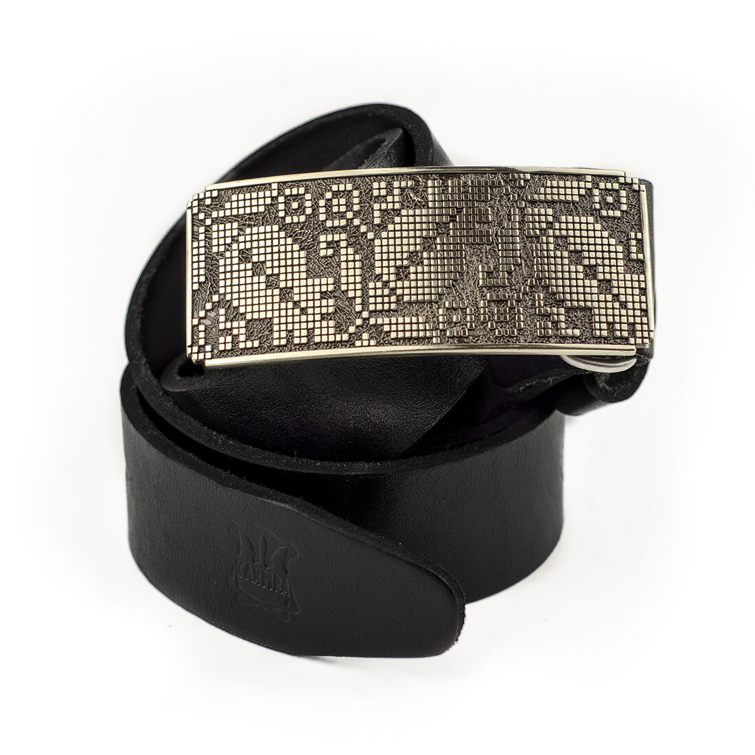 German silver belt buckle Ukrainian embroidery, Vyshyvanka, poppy flower design