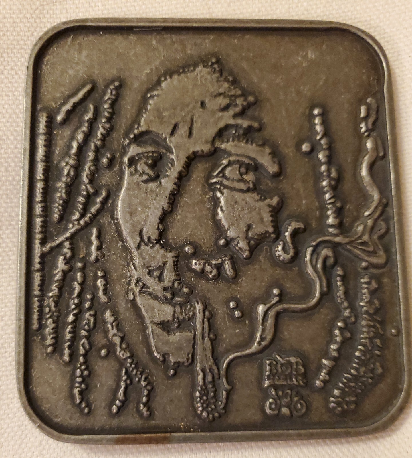 Bob Marley Belt Buckle 3.5&Prime;×3&Prime;