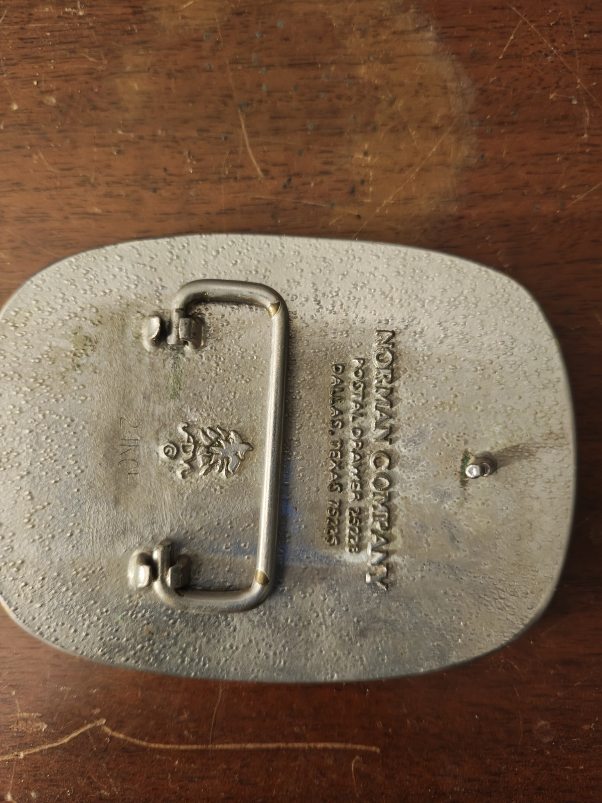 Norman Company ETMF 2 Million Miles Truck Belt Buckle Gold/Silver 1.5in