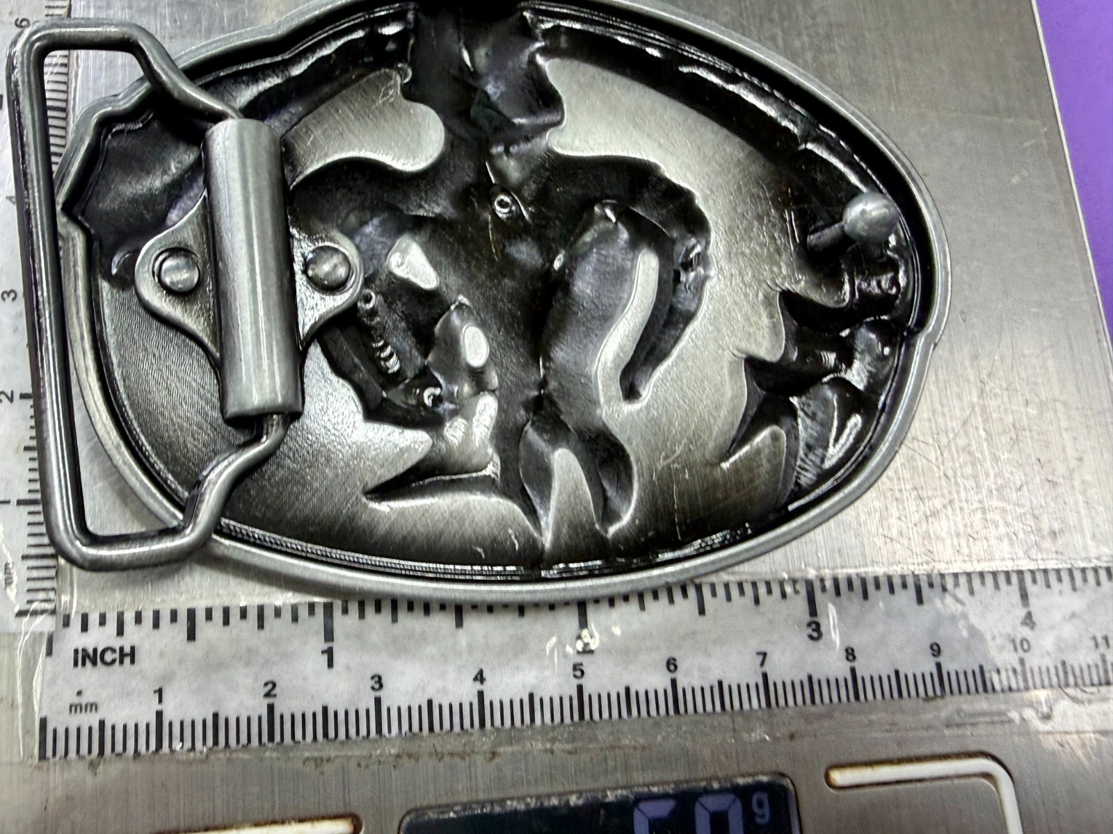 Construction Worker , Rooster Cock A Breed Apart Belt Buckle In New Condition!
