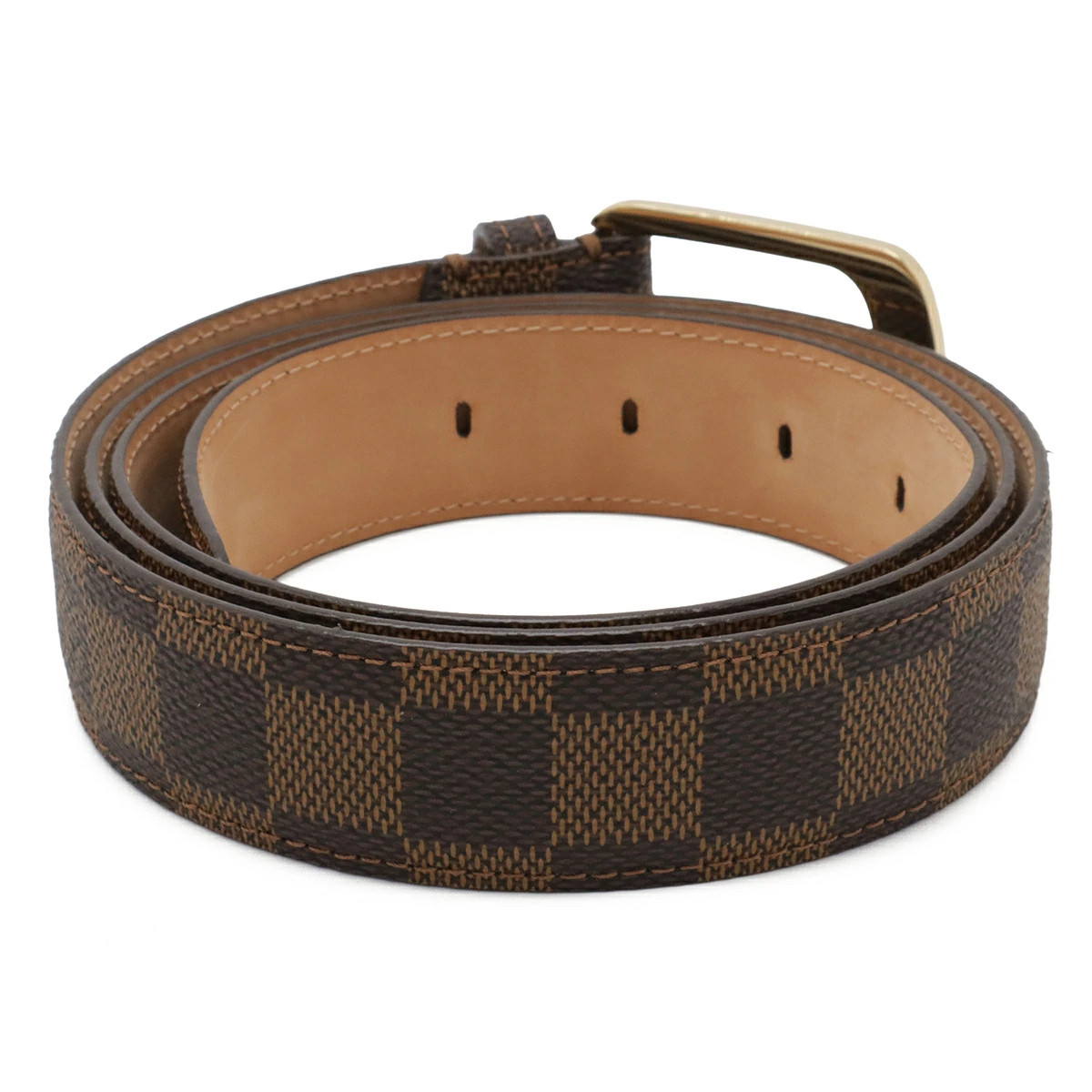 LOUIS VUITTON Damier Sainteur Ellipse 30MM Belt Men&rsquo;s
