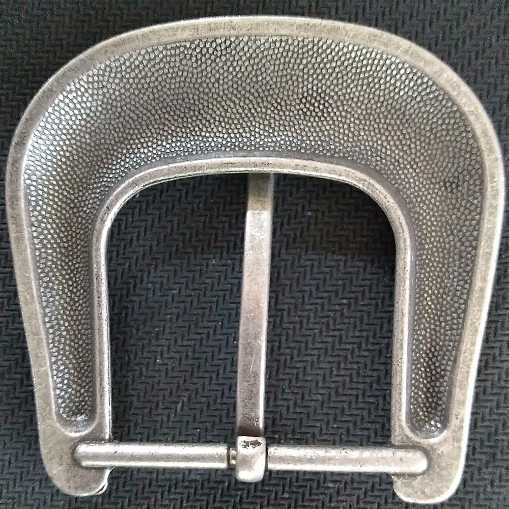 Fits 1-1/2&Prime; Strap Western Cowboy Silver Flower Engraved Belt Pin Buckle
