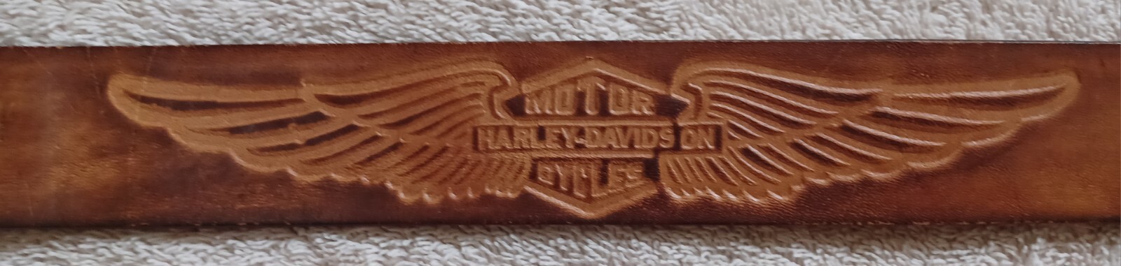 Harley Davidson 70&rsquo;s AMERICAN Bald Eagle General Leather Pewter Belt Buckle USA