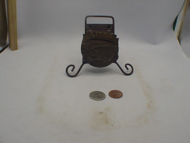 Vintage Bergamot Brass Works Belt Buckle Libra Zodiac 1976 Rare