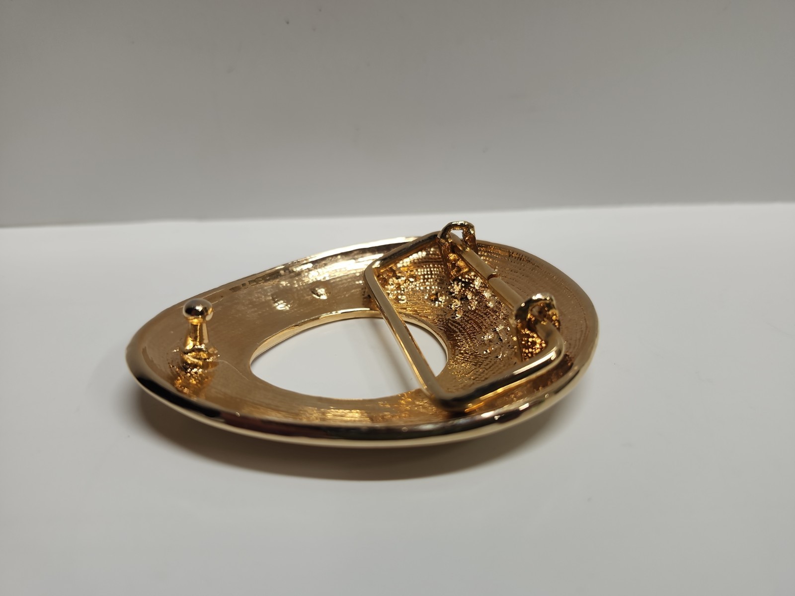 Gold Tone With Red Stone Belt Buckel Flower Design Belt Buckle