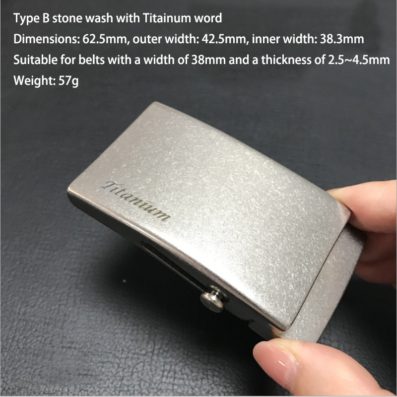 New Men&rsquo;s Titanium Alloy Belt Buckle Automatic Roller Buckle Waist Strap Head