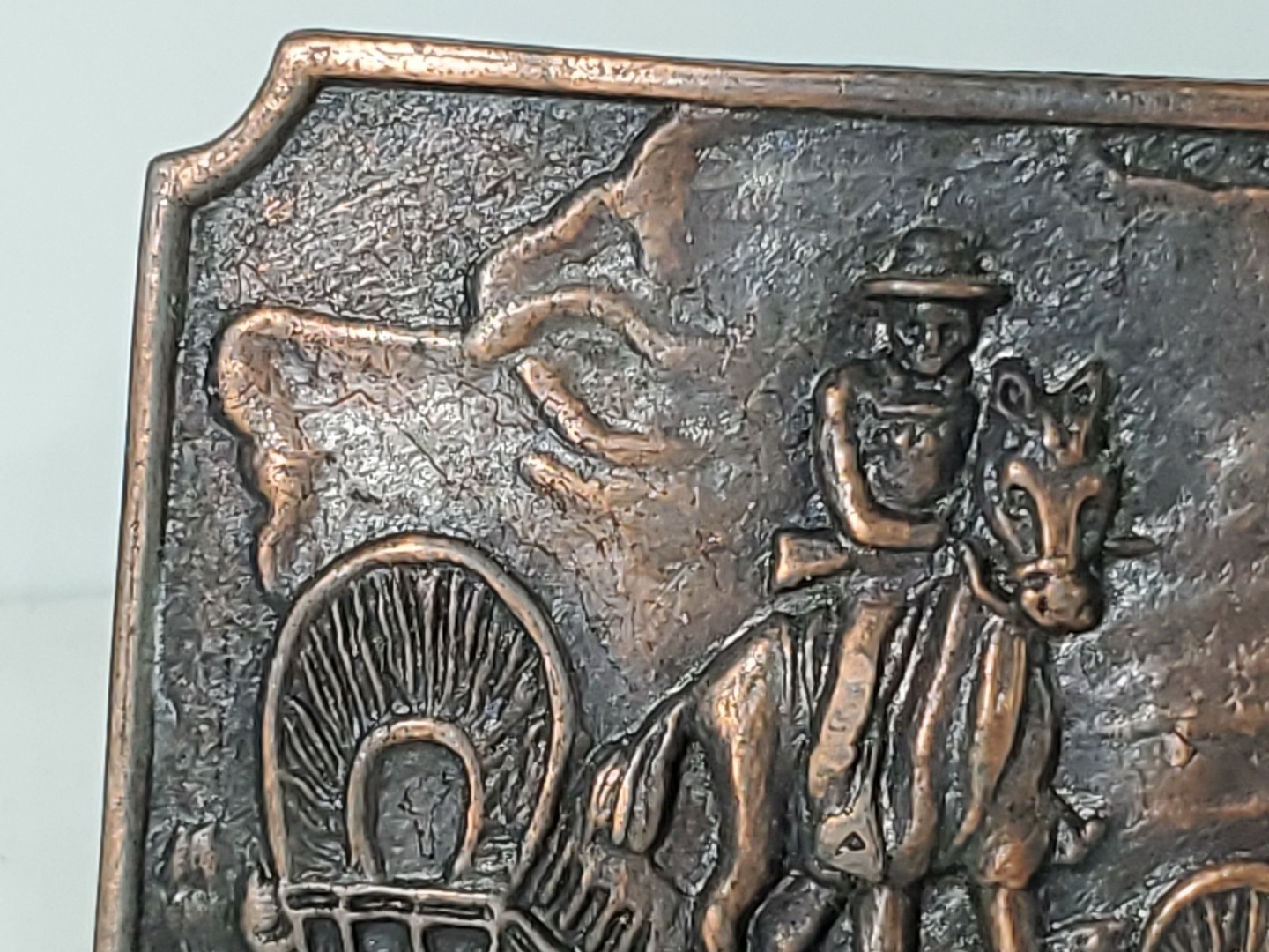 Tall In The Saddle Western Belt Buckle READ 2 1/2 x 3 1/2 Metal