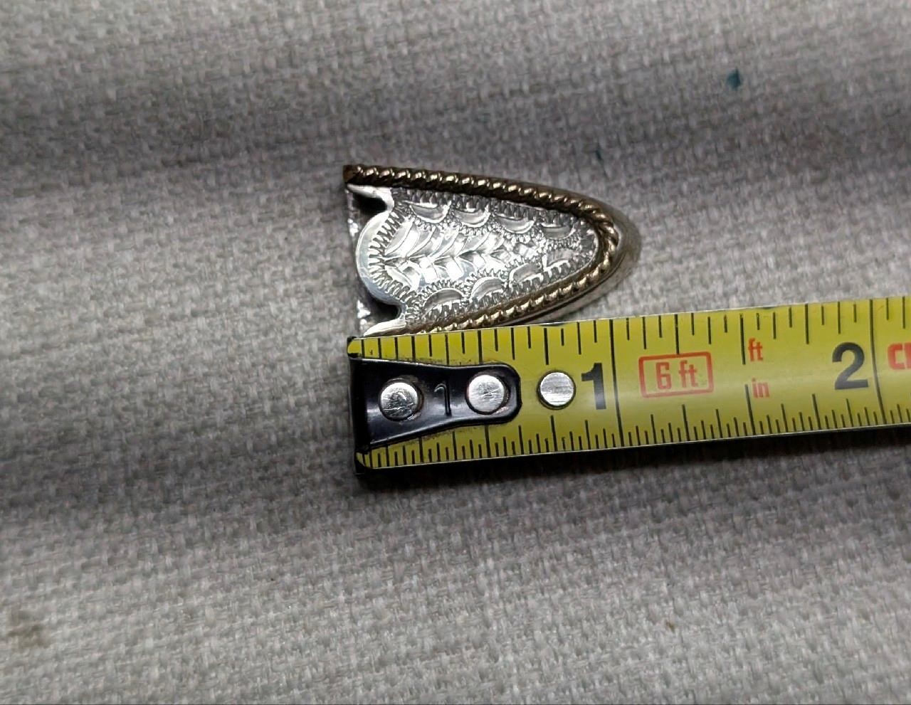 vintage 4PC belt buckle TEXAS custom made GERMAN SILVER nickel silver WESTERN