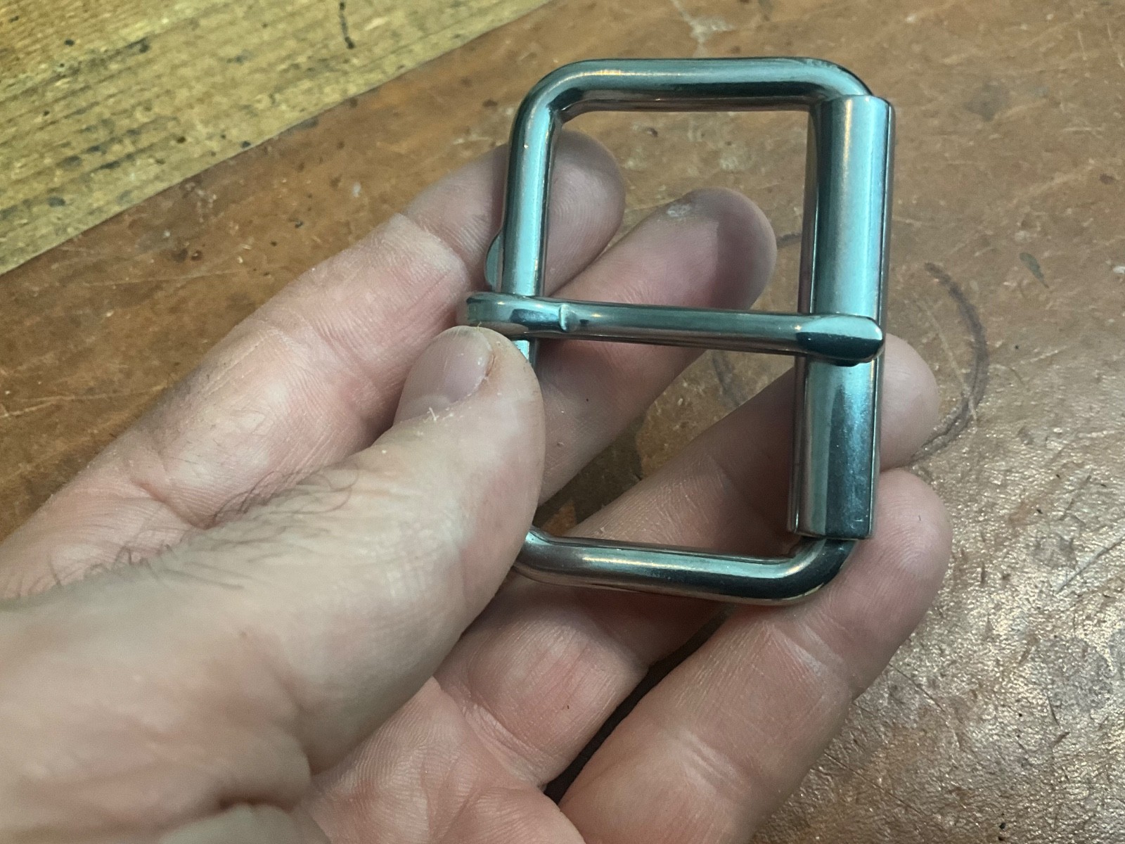Belt Buckle, Stainless Steel, Roller Buckle, TWO INCH WIDE