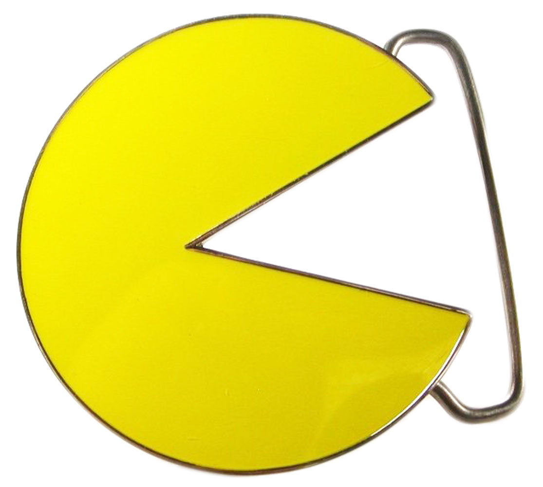 Pac-Man Belt Buckle with Chrome – Arcade Game, Video game series Gift