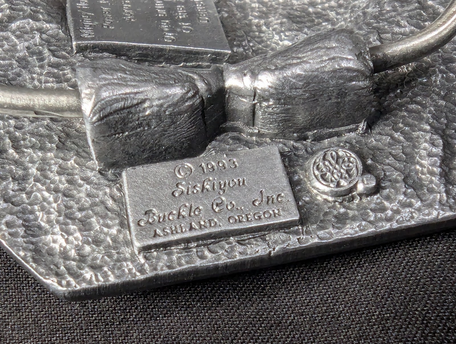 Vintage 1988 Siskiyou Buckle Co Mighty Horse Belt Buckle Solid Pewter Made in…