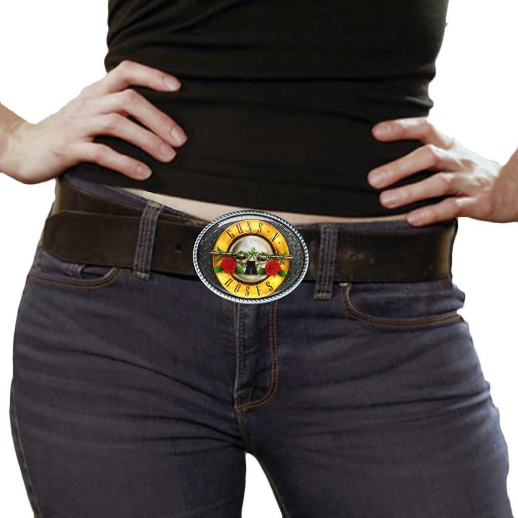 Guns n Roses Belt Buckle – Rock n Roll High Quality Handmade Buckle – 692-2